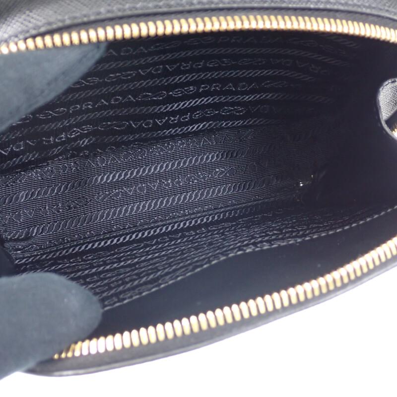 PRADA  1BH123 Shoulder Bag NERO/black Safiano Women