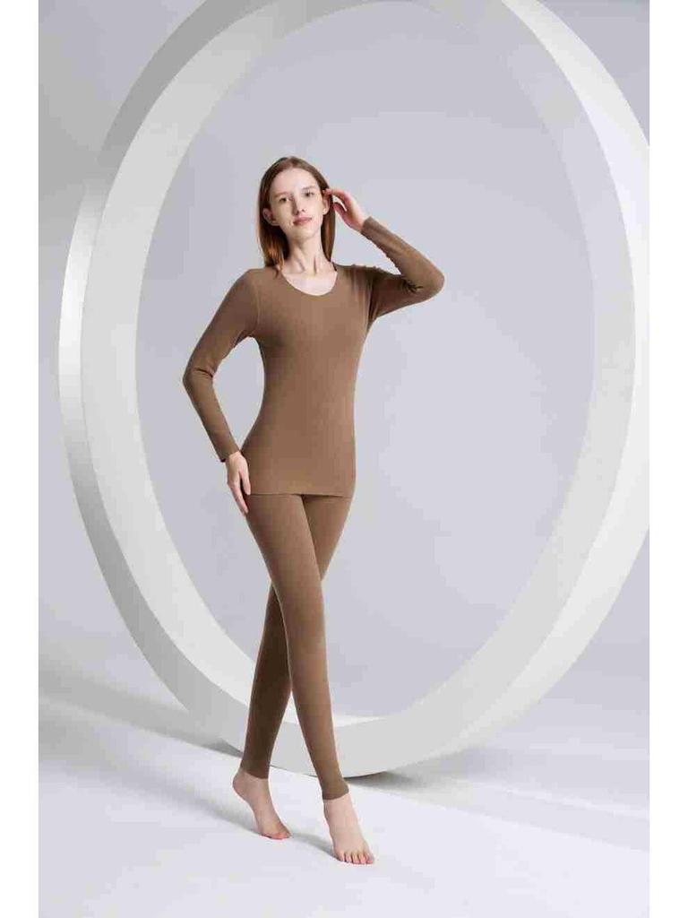 Women's Silk Protein Thermal Underwear: Seamless One-Piece Set for Autumn and Winter