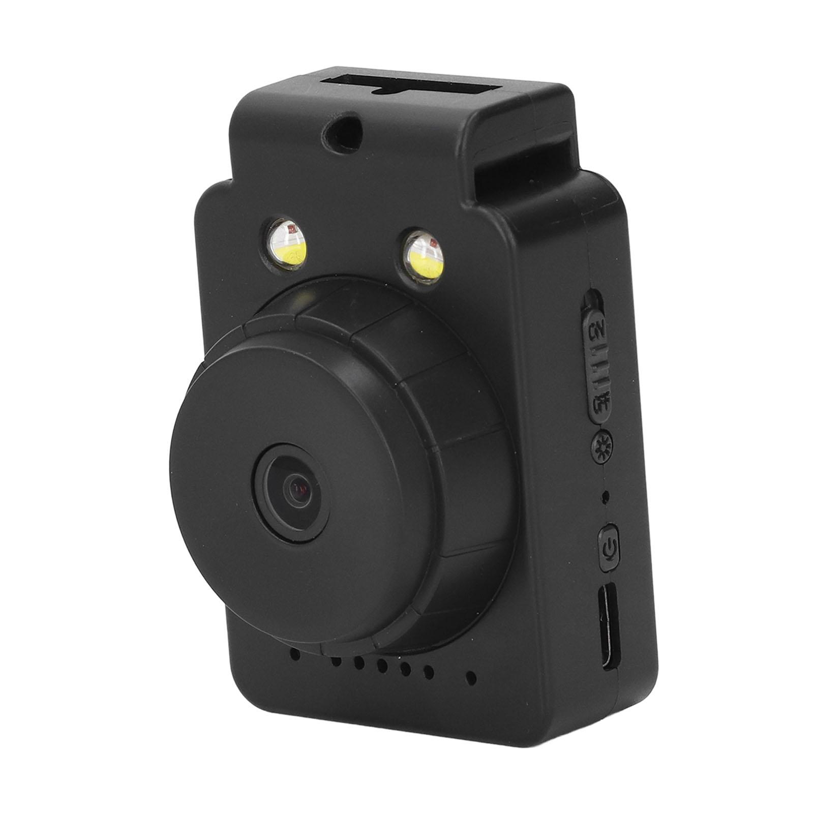 

Wearable Video Recorder 2K 1.5 Inch Color Screen 180 degrees Rotatable 120 degrees Wide Angle Lens Motion