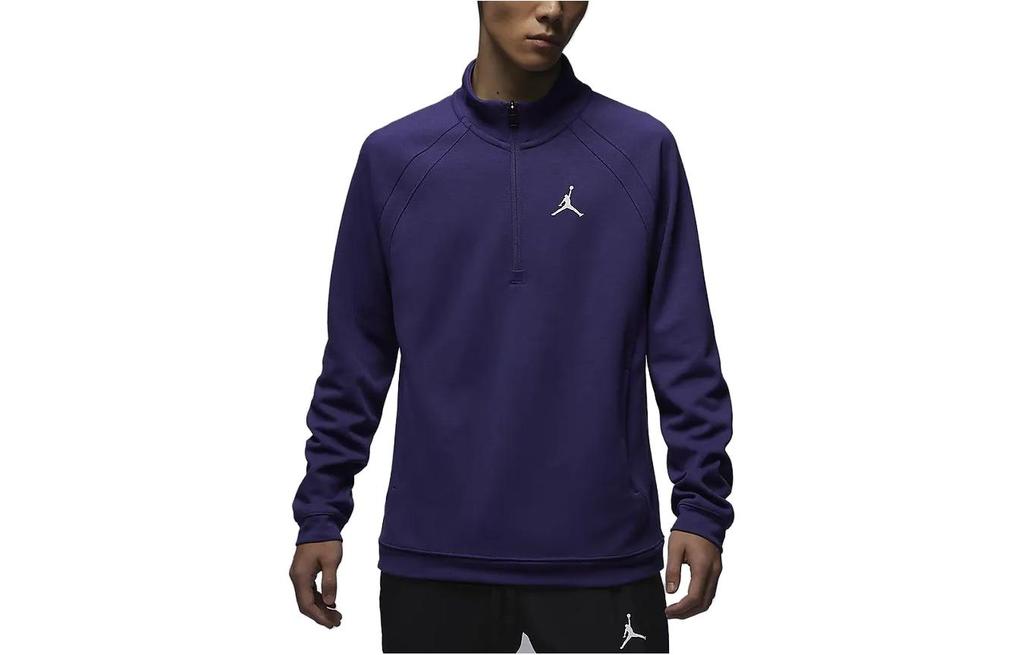 Jordan Sport Sweatshirts Men's Purple Stand Collar Moderate Other FB7564-502