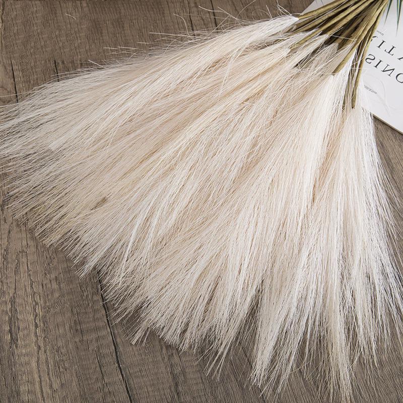 

Artificial Reed Ins Wind Bouquet Imitation Flowers Bohemian Home Living Room Decor Fake Reed Christmas Wedding Decoration бежевый