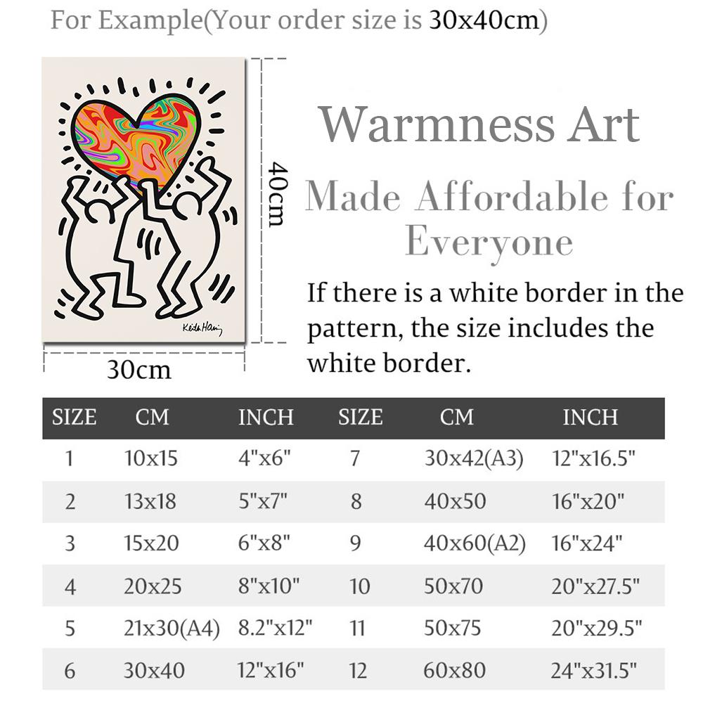 Nordic Poster Canvas Painting Abstract Keith Heart Exhibition Wall Art Print Minimalism Modern Pop Picture For Living Room Decor