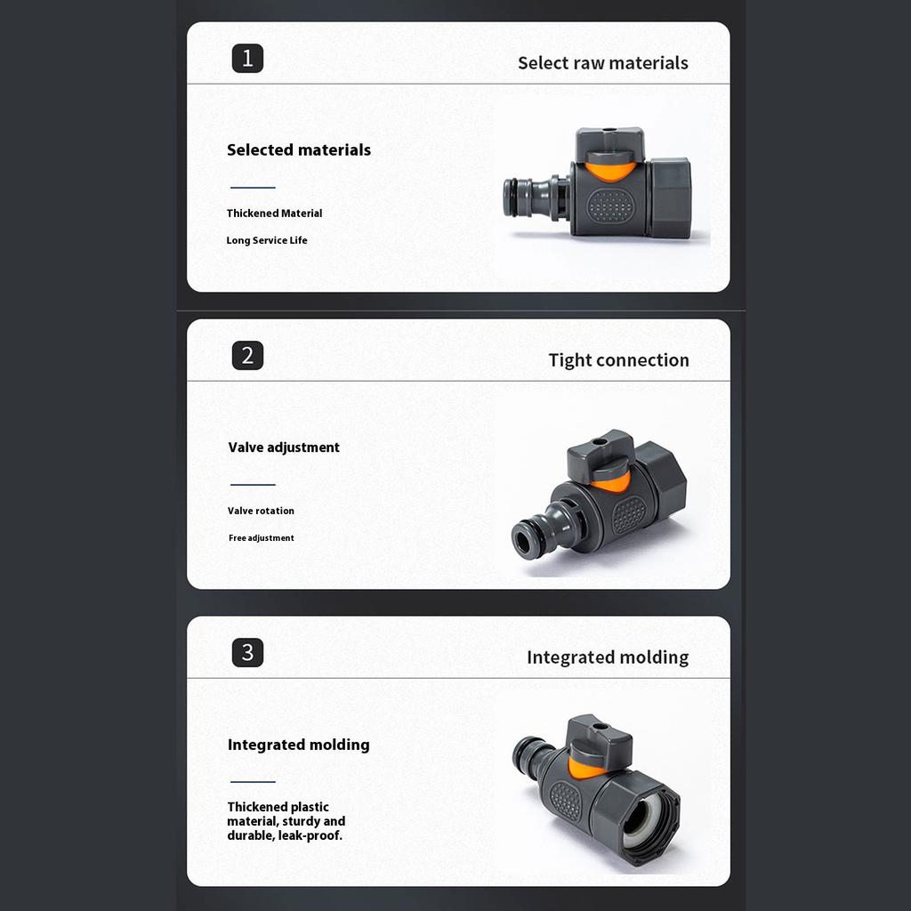 3/4inch Hose Adapter Quick Connector Coupling Joint Extender Connection Repair for Garden Irrigation Tubing Stop Adapter