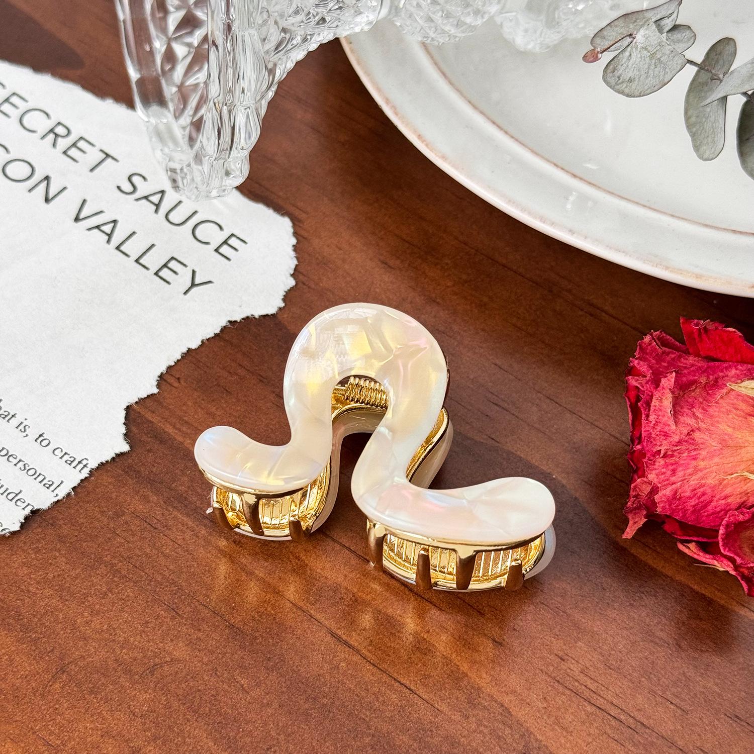 

Черепаховый Премиум и Серый Ацетат Зажим-Краб Стильный Аксессуар для Женщин Идеально Подходит для Лета Colorful6.9cm