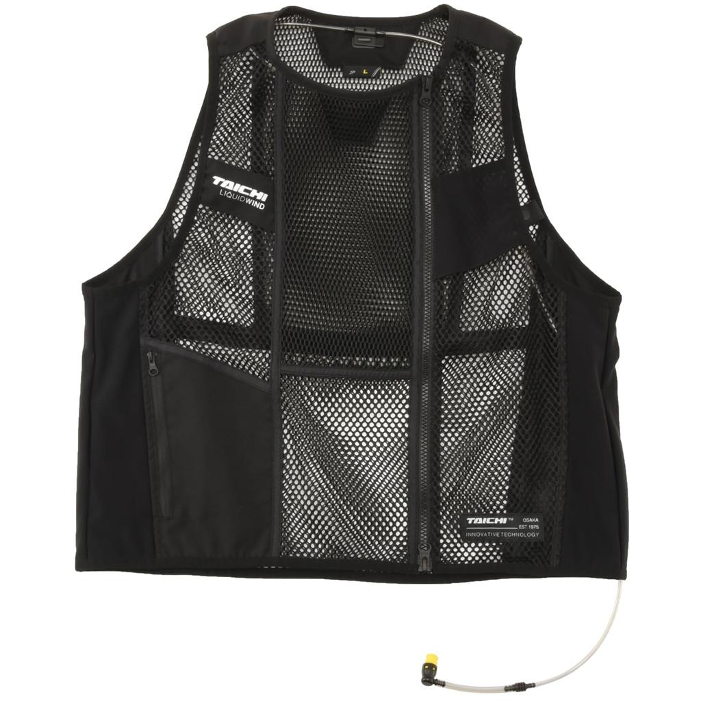RS Taichi Intimo Sottocasco da Moto Raffreddamento Evaporativo GATSBY LIQUIDWIND RSU505 NERO M alimentazione acqua (RS TAICHI) Primavera estate (con tubo integrato)