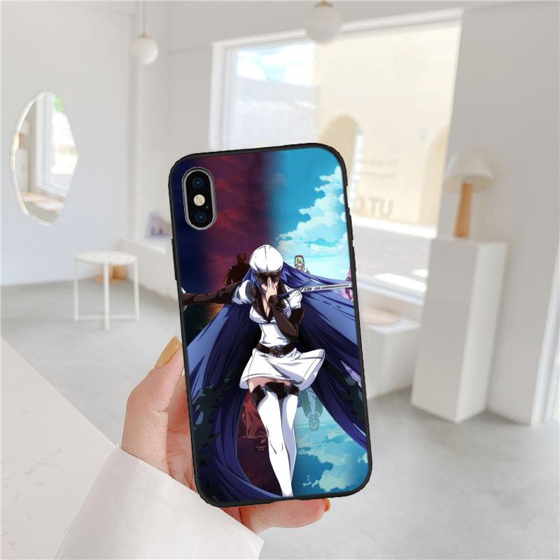 CJ10 Anime Esdeath Soft Shell Phone Case for Redmi Note 10 11 12 Pro Max 10S 10C 10T 11A 11S 12S 12C