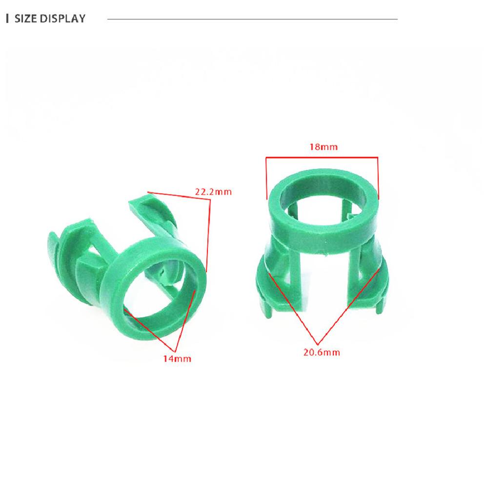 30 Pcs Car Green Plastic Fastener Transmission Tubing Clamp Clip