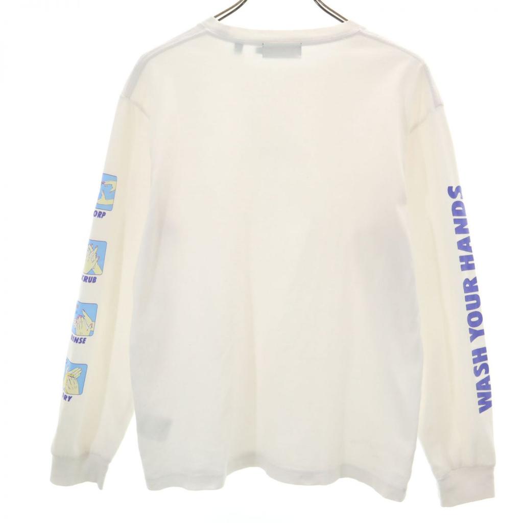 Xlarge Print Langarm T-Shirt M weiß Ron T Herren Gebraucht