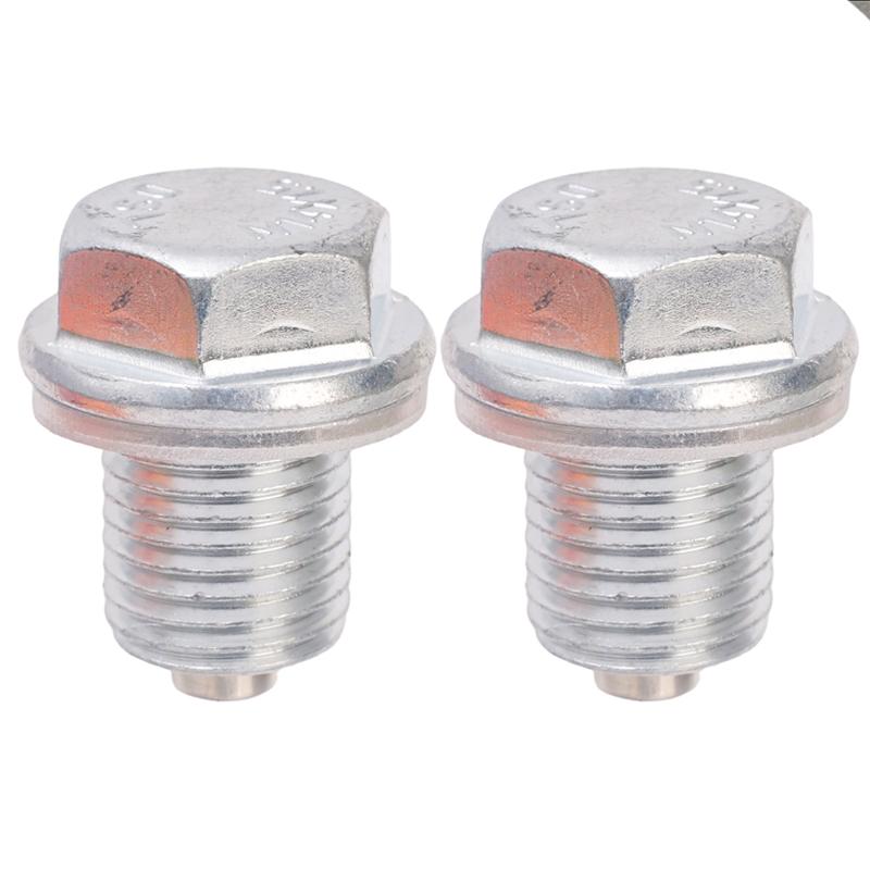 M14*1.5 Car Engine Oil Pan Oil Drain Plug Magnetic Extended Oil Drain Screw Gasket Auto Replacement Parts For Honda Volkswagen