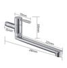 New Design 360 Degree Wall Mounted Steel Cold Tap Single Handle 304 Stainless Steel Kitchen Faucet Sink Extended Spout Mixer Tap