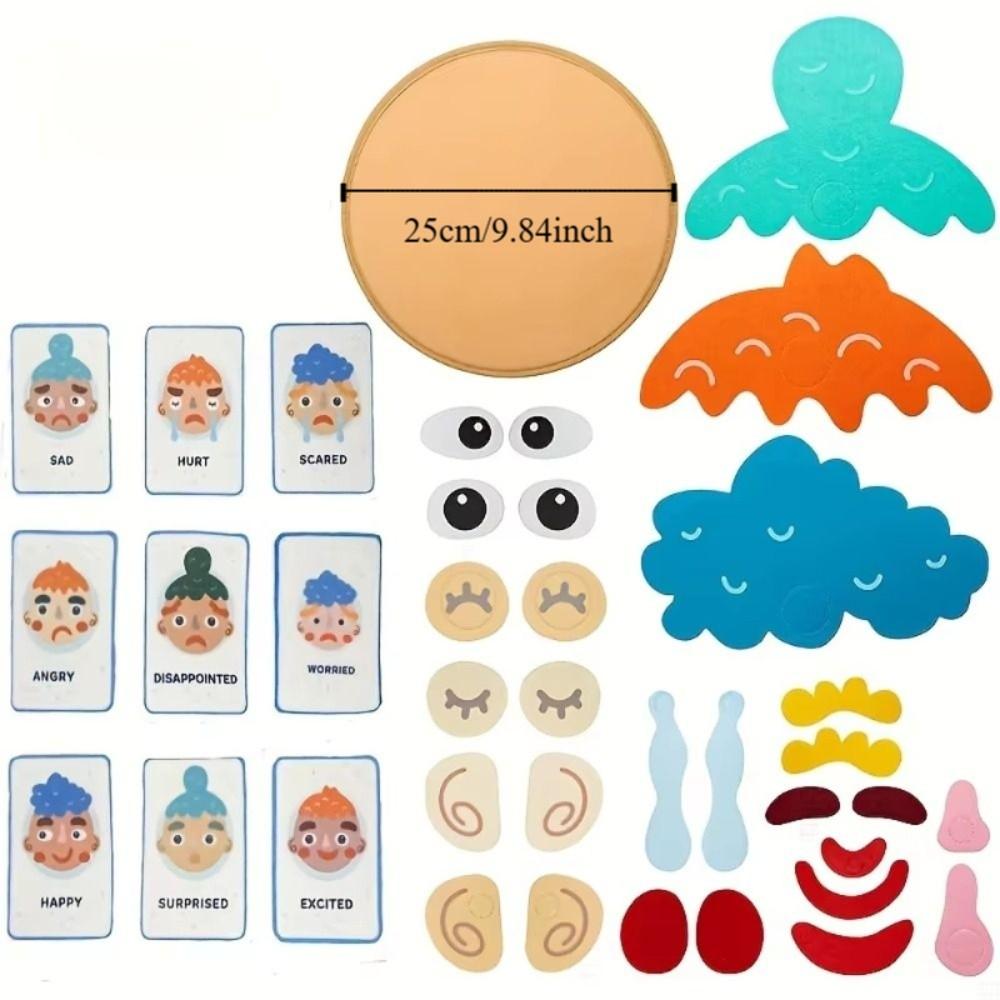 Making Faces Emotional Learning Toy Montessori Expression Recognition Toys Preschool