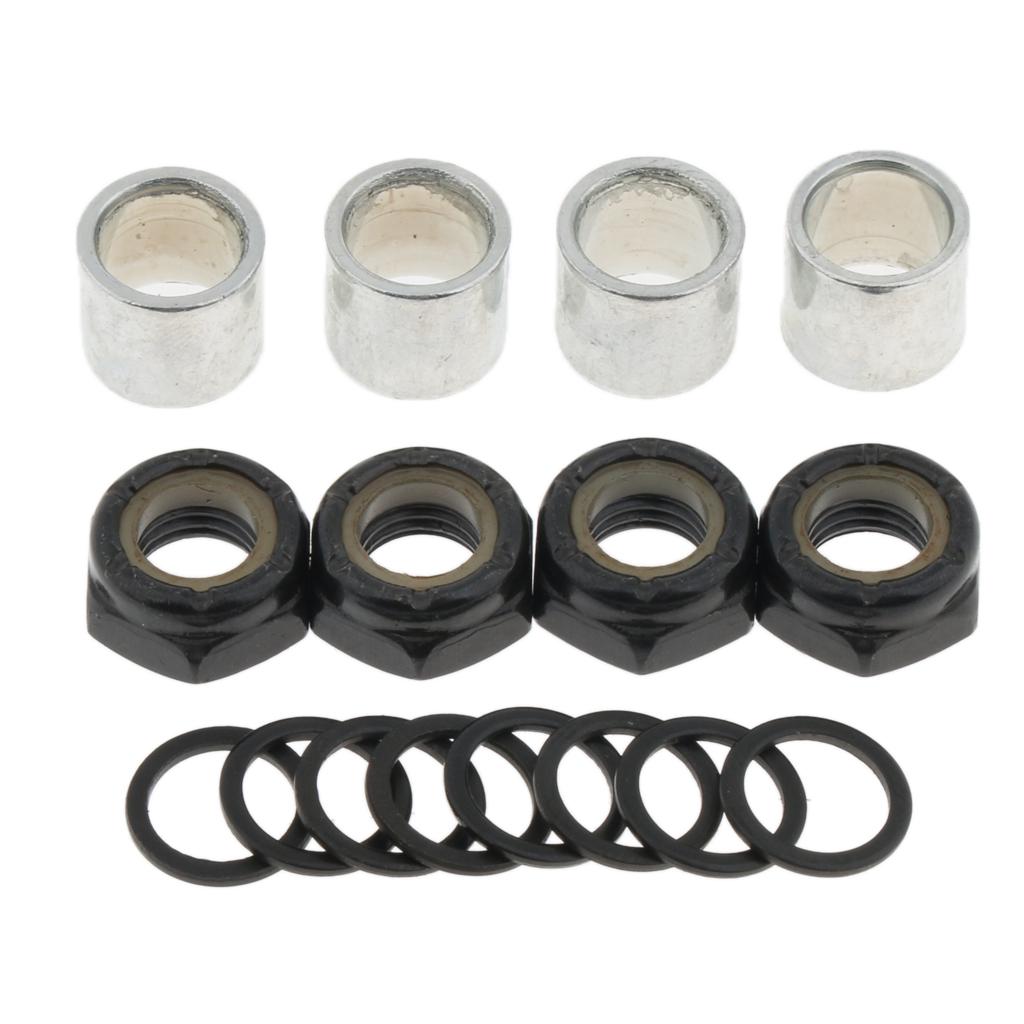Iron Nut Washer Bolts Screws Spacer Bearings Skateboard Longboard Accessories