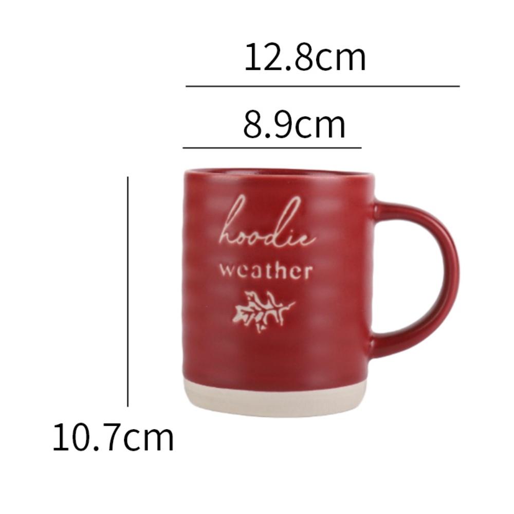 SOLECASA Керамическая кофейная чашка с буквой, чашка для завтрака, молочная чашка, офисная, домашняя, чашка для завтрака, чашка для чая, кружка с ручкой, посуда для напитков, кухня 450ml