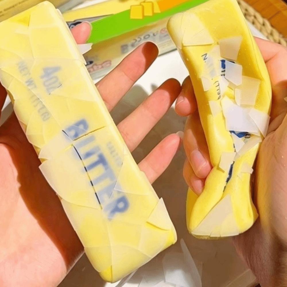 Slow Rebound Butter Stick Squishy Toy Crunchy Butter Cheese Stick Fidget Toy Sensory Play