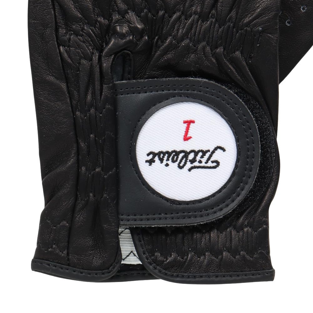 TITLEIST Professional Golf Glove TG73BK-23 BK Black, Left Hand, 23cm