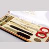 777 8-Piece Stainless Steel Manicure Pedicure Set with Storage Case