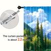 2pcs Blackout Curtains - Scenic Mountain Brook Landscape Print 100% Polyester, Rod Pocket Light Blocking Drapes for Bedroom Livi