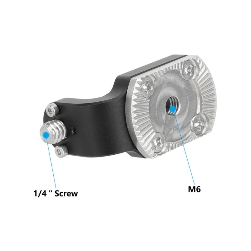 Aluminum M6 Rosette to 1/4inch-20 Screw Mount For Camera Tripod Studio Lighting Equipment Photography Accessories