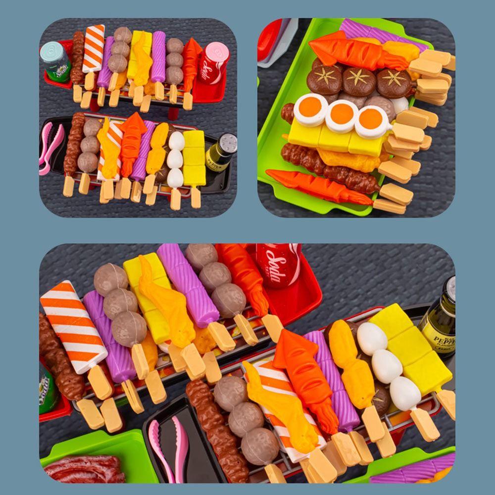 Cosplay Kids Barbecue Food Toy Multi-set Simulation Food Toy Set for Kids Toddlers