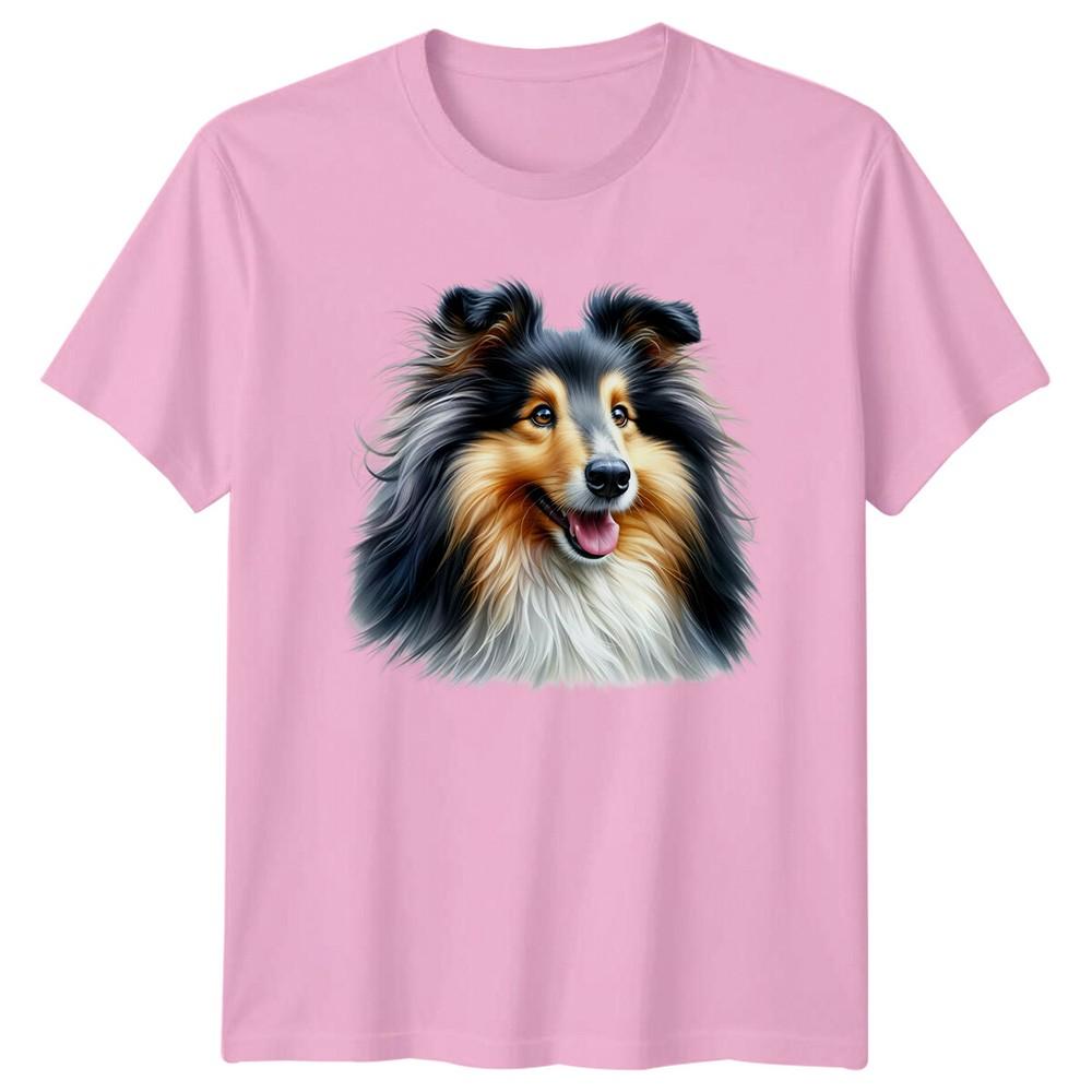 Sheltie Dog Portrait Graphic Pet Lover Collie Dog Breed TShirt