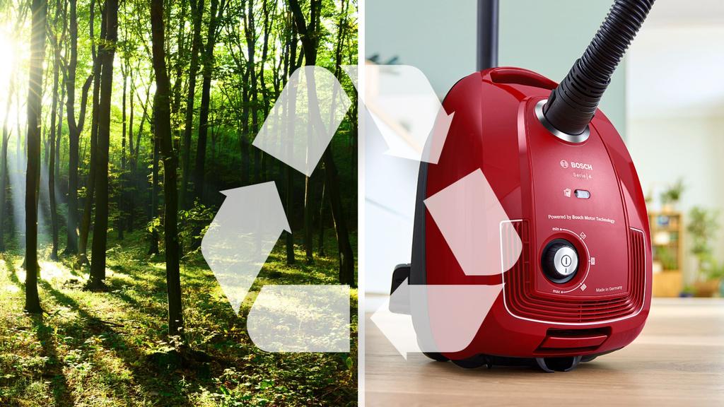 Bosch bgb38rd2 vacuum cleaner 600W Red/Black