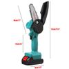 168VF 1500W Electric Chain Saw Lithium Battery Mini Pruning One-handed Garden Tool With Chain Saws Rechargeable Woodworking Tool