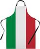 Funny Aprons for Men Italian Flag BBQ Cooking Apron Kitchen Gift