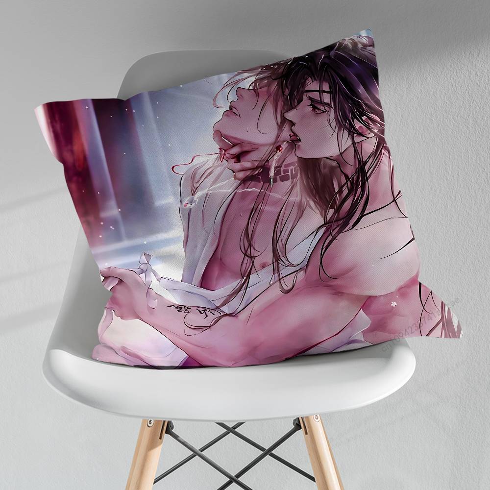 Heavens officials Blessing Pillow Case For 30x30cm45x45cm55x55cm For Home Bedroom Decoration And Protector