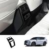For Mitsubishi outlander   2024 ABS Carbon Fiber Rear Air Conditioning Outlet Decoration Cover Trim car Accessories Cuty