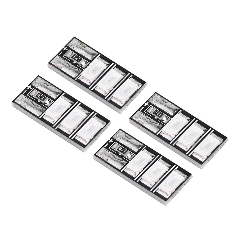 4pcs Tiny 4‑6S Mini LED Light Board RC Red LEDs Set for FPV Racing Frame Kit