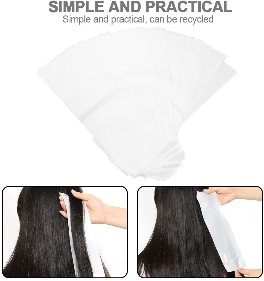 50/100 Stück Wiederverwendbare Schaumstoff-Haarwickel, Haarfärbepapier, Professionelle Haarcolorierungs- und Strähnenstreifen für Salon, Friseur, Haarstylisten