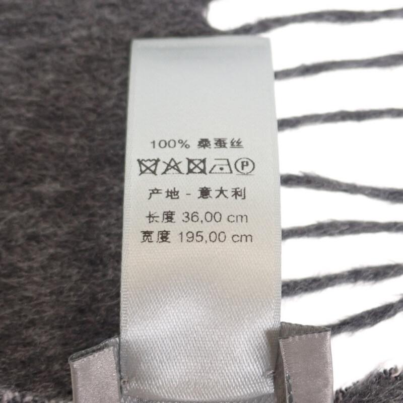 Dior 93E0015DH001 Scarf Gray/pink Silk Mens