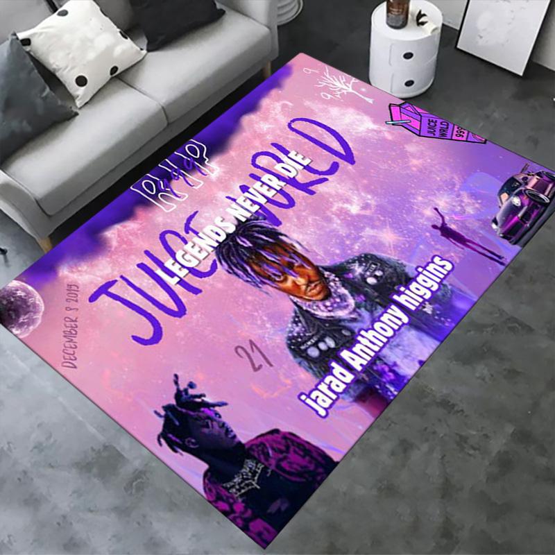 Juice Wrld Carpet Rug for Living Room Bedroom Home Sofa Decoration,Kids Play Non-slip Floor Mat