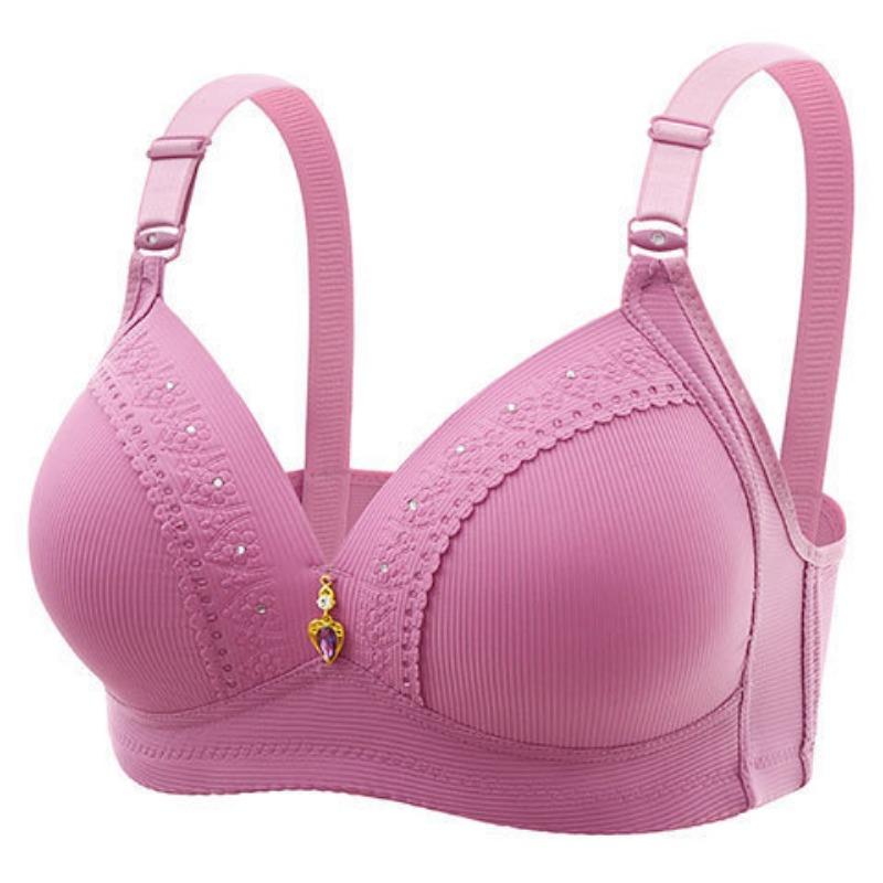 Large Size Full Cup Beautiful Back Adjustable Mother's Underwear Side Anti-sagging No-wire Bra