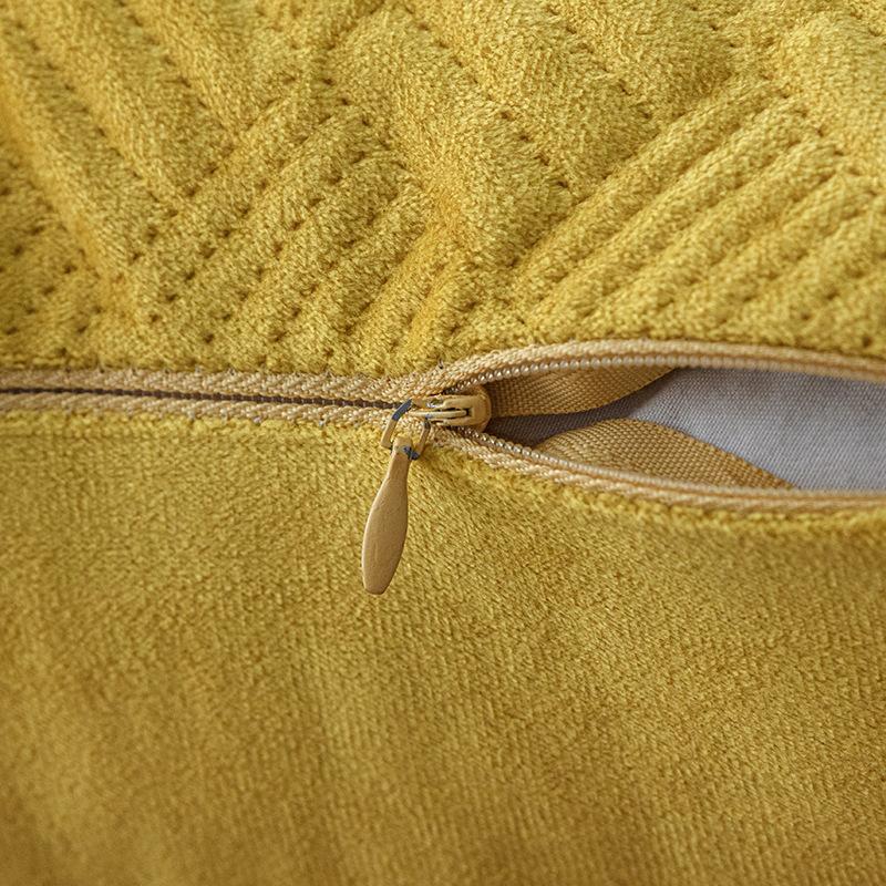 Ultrasonic Solid Color Pillow, Velvet Pillow Cover, Fabric Solid Color Household Products, Nordic Multi-color Sofa Cushion