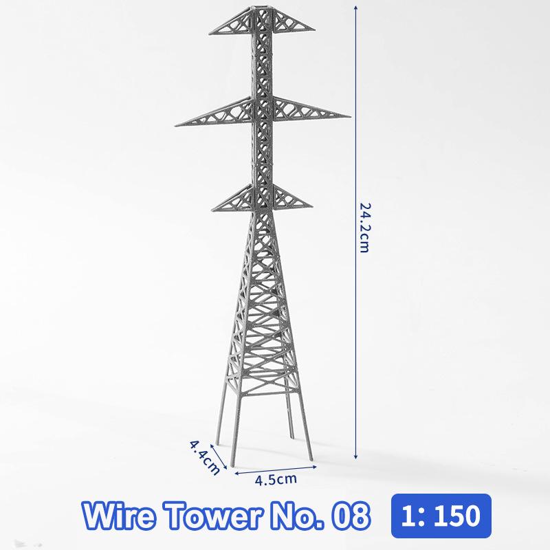 Model Electric Power Tower 1 To 150 Abs High Voltage Transmission Structure Toy For Diy Train Set Architecture Display
