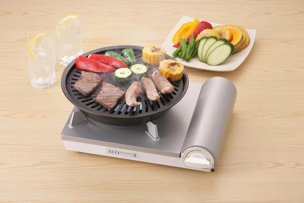 Iwatani Eco Premium III Portable Gas Stove, Internal Flame Type, Portable, Emergency Supplies, Tabletop, Power Outage Preparedness, Made in Japan, CB-