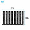 2Pcs 48*30cm PVC Black Car Rear Tail Light Cover Honeycomb Anti-scratch Sticker