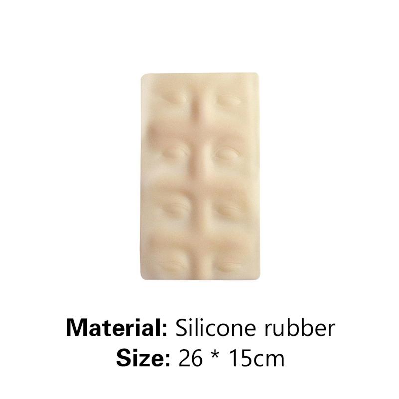 3D Silicone Permanent Makeup Tattoo Training Practice Fake Skin Blank Eye Lips Face For Microblading Tattoo Machine