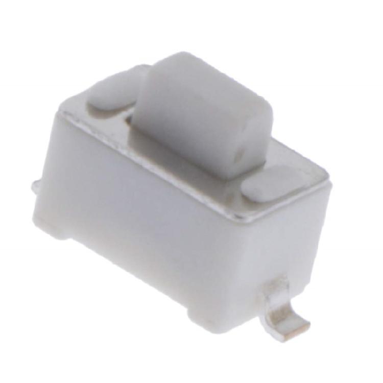 10Pcs Two Pin Patches Button Switches Tact Switches Push Button Replacement Self Resetting Type Microswitch White Button