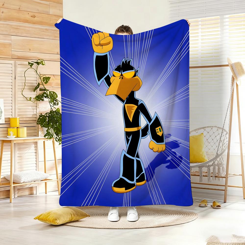 Anime L-Loonatics U-Unleashed Throw Lightweight 240G Flannel Blanket Soft Skin-Friendly For Summer Cooling