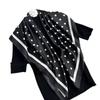 90X90CM Square Scarf Dot Printed Imitation Silk Scarfs New Femme Turban  Bag Accessories