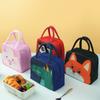 Cartoon Cute Lunch Bag For Children Aluminum Insulation Keep Temperature Lunch Box Hangbag Outdoor Picnic Food Storage Bags