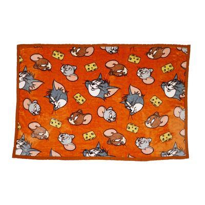 Tom and Jerry Warm Cheese Half 140cm H X 100cm Winter Product 4105059300 Blanket, Approx. W, Cute, Fluffy, Stylish, Warmer, Number