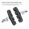 1 Pair 55mm Folding Bike Brake Pads With Nuts Rubber V-Brake Rubber Blocks Black Easy Installation Bike Brake Blocks