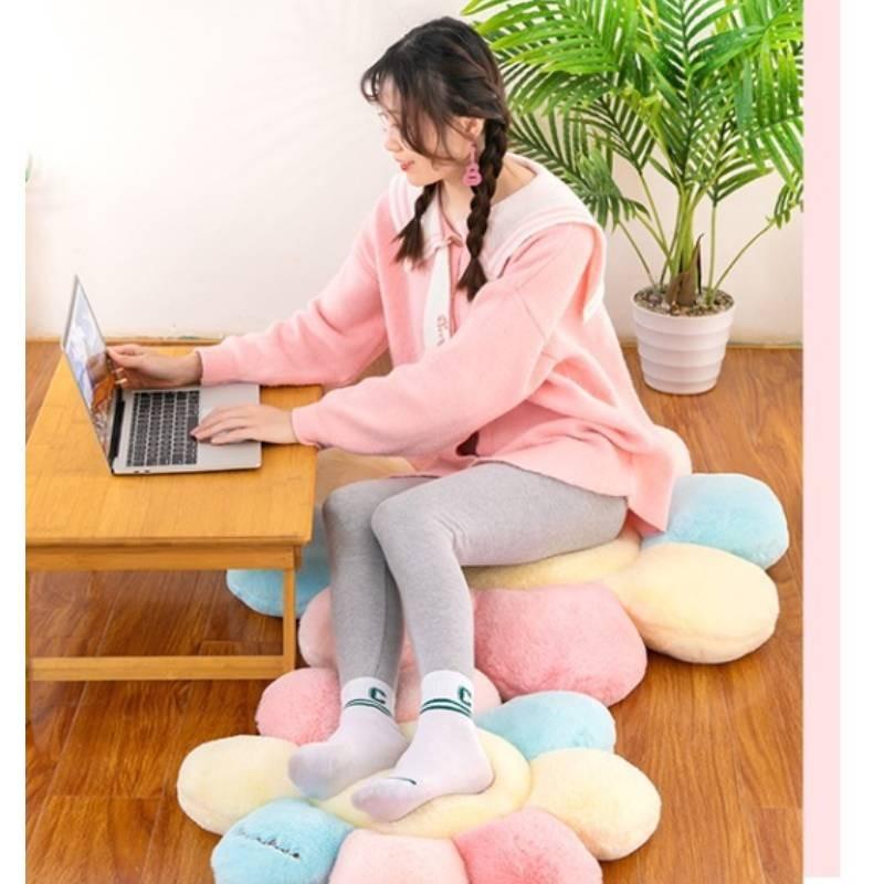 Pattern Daisy Plush Toy Cushions Cute Flower Office Backrest Home Decor Gifts