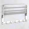 Gunmetal Grey 304 Stainless Steel Folding Towel Rack
