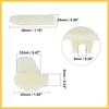 6 Set Tire Changer Insert Tire Demount Head Tire Machine Guard Wheel Side Protector for Mount Demount Duck Head Tyre Repair White 1.69"x0.47"x0.24"