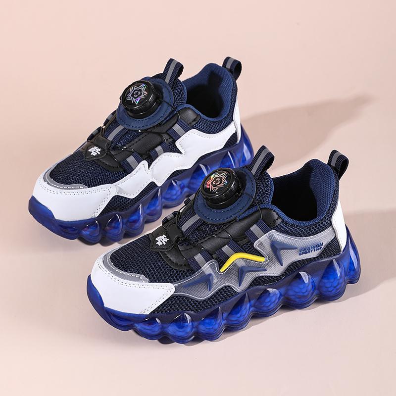 

Детские трендовые удобные кроссовки для бега на мягкой подошве, студенческие модные повседневные дышащие спортивные кроссовки для мальчиков и девочек 27 синий