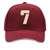 One Top Unisexs and Womens Same Style Number  Printed Spring and Summer Sunshade Net Hat Fashionable Sandwich Baseball Cap